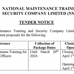Invitation to Tender - Training for MTS Security Officers
